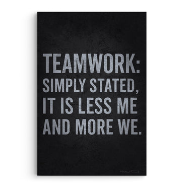 Teamwork Less With Me And More With We